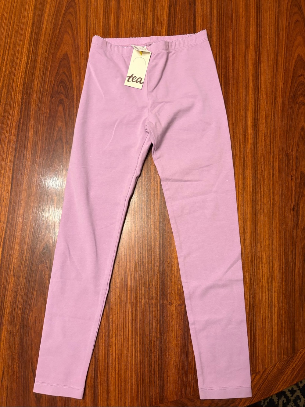 NWT Tea Collection Solid Lavender Girls' Leggings, size 7